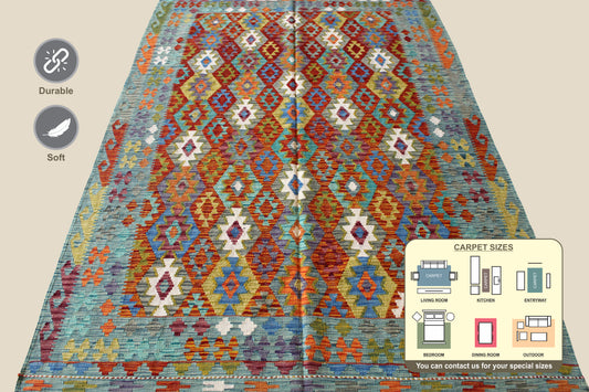 Kilim Turkey Area Rug 304cm x 204cm