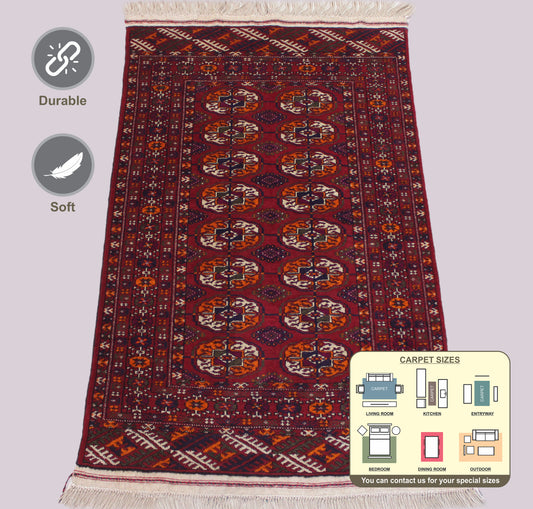 Russian Area Rug 126cm x 77cm