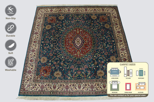 Qum Silk Area Rug 196cm x 193cm